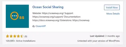 -- Ocean Social Sharing.