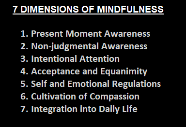 Read more about the article 7 DIMENSIONS OF MINDFULNESS